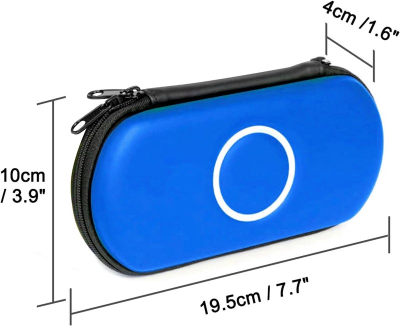 OSTENT حقيبة حمل صلبة لحماية جهاز سوني PSP 1000 2000 3000 لون أزرق - Image 4
